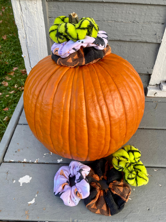 Halloween Scrap Scrunchies